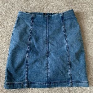 Free People Modern Femme Denim Mini Skirt
